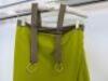 Countess of Frog Designer Ladies Mustard Strapless Dress with Halter neck Strap & Gold Buckles. Size S. - 2
