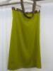 Countess of Frog Designer Ladies Mustard Strapless Dress with Halter neck Strap & Gold Buckles. Size S. - 3