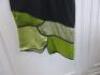 Countess of Frog Designer Ladies Black/Green V Neck Panelled Knee Length Dress. Size S. - 2