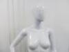 Eve K10 Female Gloss Finish Mannequin on Glass Stand. - 2