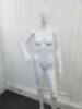 Eve K10 Female Gloss Finish Mannequin on Glass Stand. - 7
