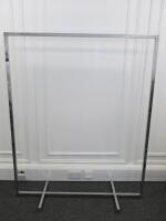 Chrome Framed Clothes Rail. Size H152 x W125cm.