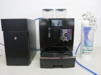 Jura Bean to Cup Coffee Machine, Type Giga X8C. Comes with Vitrifigo Milk Fridge, Model FG10E STC and Everpure Claris Ultra 1500 Water Filter.