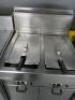 Mareno Gas Twin Tank Deep Fat Fryer. Comes with 2 Baskets. Size (W) 70cm.  - 2