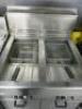 Mareno Gas Twin Tank Deep Fat Fryer. Comes with 2 Baskets. Size (W) 70cm.  - 3