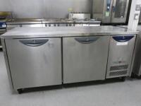 Williams 2 Door Counter Fridge on Castors with Prep Top. Size H85 x W182 x D79cm. NOTE: requires new castors