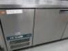 Williams 2 Door Counter Fridge on Castors with Prep Top. Size H85 x W182 x D79cm. Note: requires new castors - 3