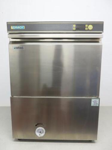 MACH Commercial Dishwasher, Type 100MS, Model MS9503TOP, S/N 18628006. Comes with 2 Trays. Size H82 x W60 x D62cm