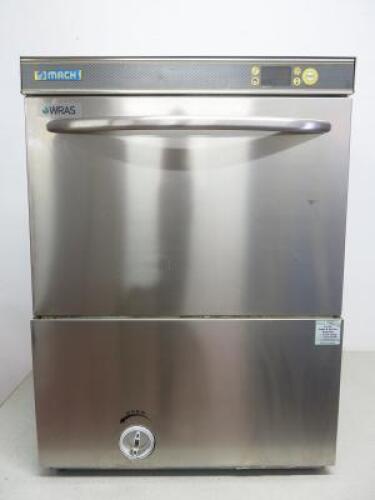 MACH Commercial Dishwasher, Type 100MS, Model MS9503TOP, S/N 161123001.Comes with 2 Trays.  Size H82 x W60 x D62cm