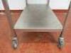 Mobile Stainless Steel Prep Table with Shelf Under, Size H85 x W110 x D60cm. - 3