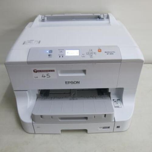 Epson Workforce Pro, Model WF-8010, A4/A3 Colour Inkjet Printer, DOM 07/2017.