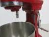 KitchenAid Heavy Duty Mixer in Red. Comes with Mixing Bowl & 3 Mixing Attachments. - 8