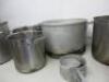 8 x Assorted Sized Stock & Sauce Pans to Include: 6 x Stock Pots & 2 Saucepans & 1 x Lid. - 3