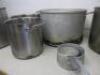8 x Assorted Sized Stock & Sauce Pans to Include: 6 x Stock Pots & 2 Saucepans & 1 x Lid. - 7