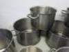 9 x Assorted Sized Stock Pots. - 6