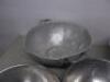 5 x Assorted Sized Metal Colanders. - 5