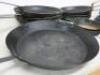11 x Assorted Sized Frying Pans to Include: 6 x Vogue & 5 Others. - 2