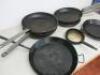 11 x Assorted Sized Frying Pans to Include: 6 x Vogue & 5 Others. - 8