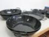 9 x Assorted Sized Enamel Ware Serving Dishes. - 2