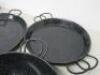 9 x Assorted Sized Enamel Ware Serving Dishes. - 6