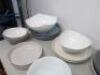 30 x Assorted Sized Serving Dishes & Platters to Include: 17 x Ceramic & 13 x Plastic (As Viewed/Pictured).  - 10