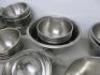 34 x Assorted Sized Stainless Steel Mixing Bowls. - 6
