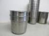 15 x Assorted Sized Metal Bain Marie Pots. - 2