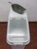 Rubbermaid Mobile Ingredient Bin with Metal Scoop. - 2