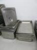 52 x Metal Gastronorm Trays & Lids to Include: 17 x 200mm (D) & 4 x Lids, 6 x 100mm (D), 13 x 40mm (D), 7 x 70mm (D) & 5 x 40mm (D). - 3