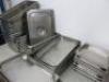 52 x Metal Gastronorm Trays & Lids to Include: 17 x 200mm (D) & 4 x Lids, 6 x 100mm (D), 13 x 40mm (D), 7 x 70mm (D) & 5 x 40mm (D). - 6