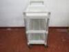 Rubbermaid 3 Tier Clearing Trolley In White. Size H96 x W86 x D47cm. - 3