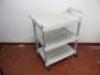 Rubbermaid 3 Tier Clearing Trolley In White. Size H96 x W86 x D47cm. - 4