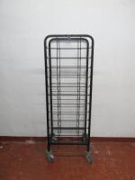 12 Shelf Metal Clearing Trolley, Size H170 x W45 x D56cm.