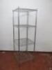 Vogue 4 Shelf Wire Rack. Size H185 x W60 x D60cm. - 2
