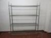 Vogue 4 Shelf Wire Rack. Size H185 x W152 x D46cm. - 5