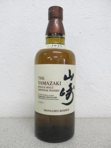 Suntory Whisky The Yamazaki Distillers Reserve Single Malt Japanese Whisky, 70cl.