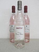 3 x Bottles of Edmond Briottet Liqueur to Include; 1 x Cacao Blanc & 2 x Vert Hibiscus, 70cl.