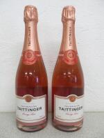 2 x Bottles of Taittinger Champagne Prestige Rose, 75cl.