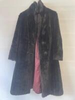 Vintage Simulated Brown Fur Ladies Coat.