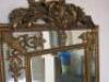19th Century Style Reproduction Antique Crested & Carved Bevel Edged Mirror with Cushion Margin, Size H185cm x W92cm. - 7