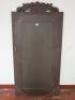 19th Century Style Reproduction Antique Crested & Carved Bevel Edged Mirror with Cushion Margin, Size H185cm x W92cm. - 8