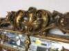 19th Century Style Reproduction Antique Crested & Carved Bevel Edged Mirror with Cushion Margin, Size H185cm x W92cm. - 3