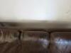 3 & 2 Seater Distressed Brown Leather Sofas with Stud Detail. Size H82cm x W200cm x D94cm & H82cmx W150cm x D94cm. - 6