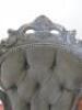 Grey Painted Chair Upholstered in Grey Fabric. NOTE: condition as viewed/pictured. - 3