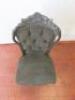 Grey Painted Chair Upholstered in Grey Fabric. NOTE: condition as viewed/pictured. - 4