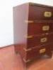 4 Drawer Brass Edged Cabinet, Size H66cm x W44cm x D37cm. - 3
