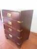4 Drawer Brass Edged Cabinet, Size H66cm x W44cm x D37cm. - 4