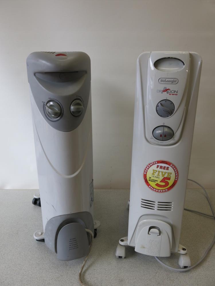 2 x Heaters to include Delonghi Dragon 2 Oil Filled Heater Model