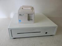 Star TSP100 Reciept Printer and Cash Draw. Cash Draw Requires Lock