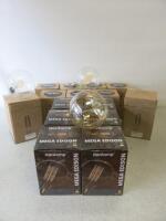 Assortment of Bulbs to Include: 6 x Danlamp Mega Edison, 2 x 360 Degree LED Bulbs & 7 x The Retro Boutique Bulbs